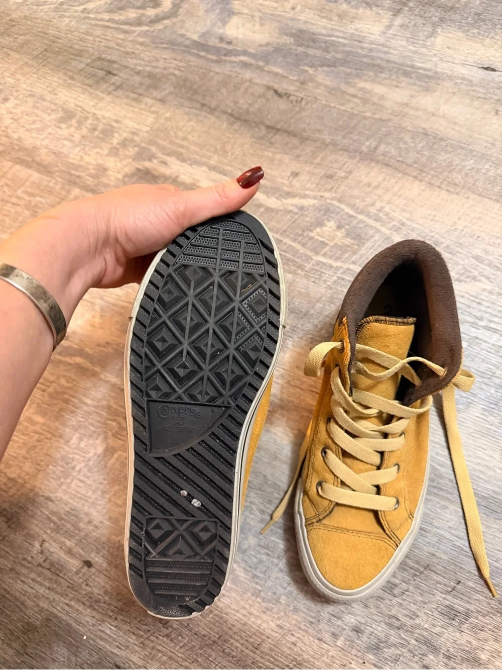 Converse Kids' Mustard Yellow High-Top Sneakers